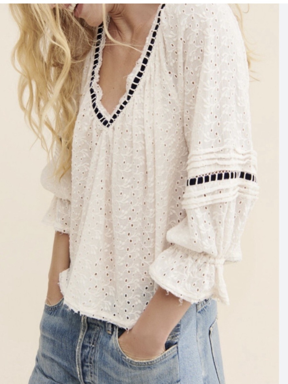 Free People Darcy Peasant Blouse